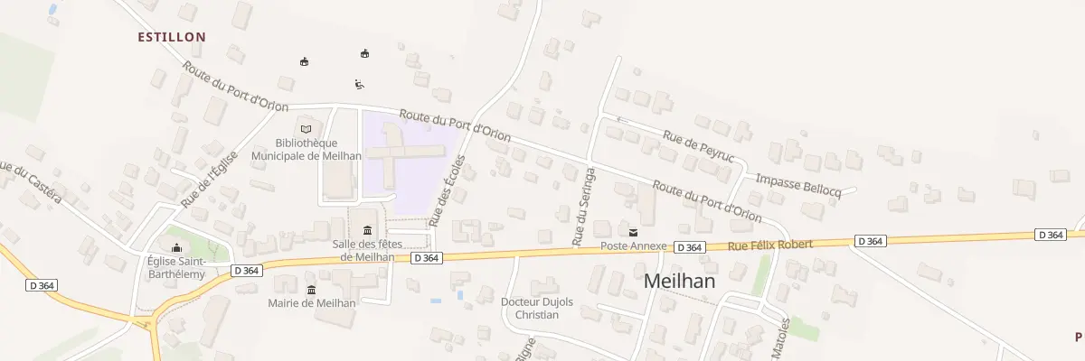 Plan du 271 Rte du Port d’Orion à Meilhan