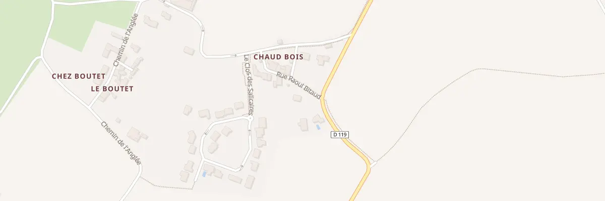 Plan du 8 Rue Raoul Biteau au Mung