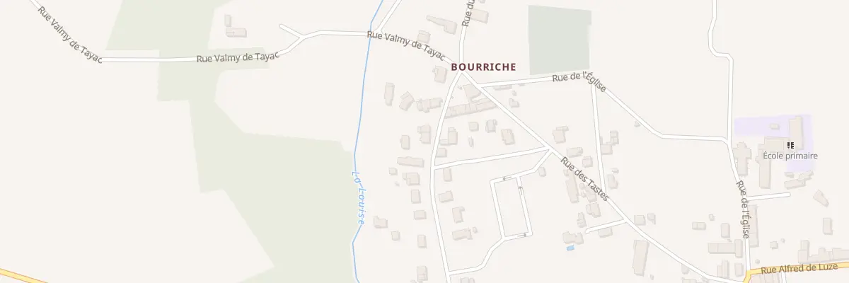 Plan du 22 Rue de Bourriche à Soussans
