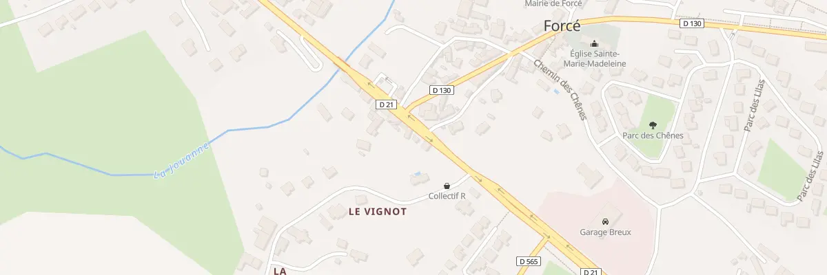 Plan du 3 Route de Tours à Forcé