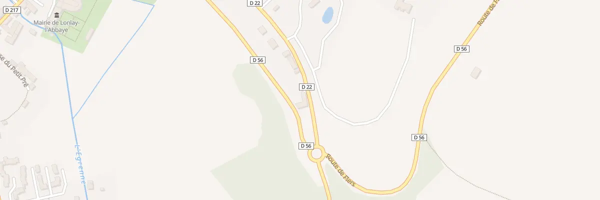 Plan du 1 Rte de Tinchebray à Lonlay-l’Abbaye