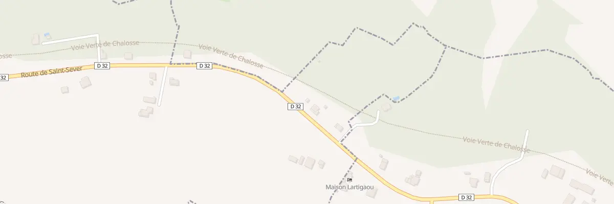 Plan du 3989 Rte de Saint-sever à Nerbis