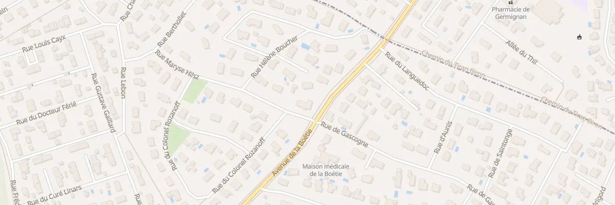 Plan du 12 Rue Maryse Hilsz à Saint-Médard-en-Jalles