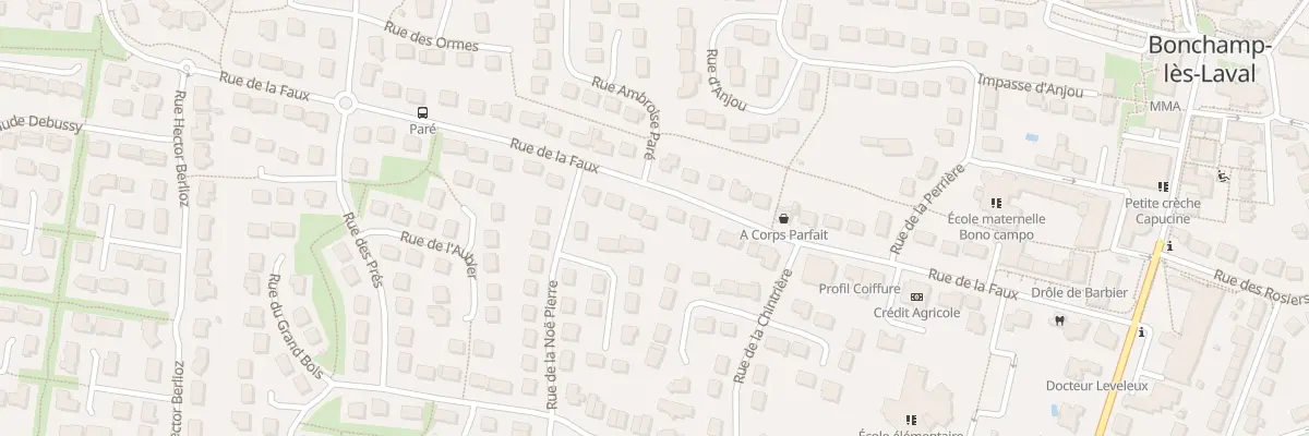 Plan du 39 Rue de la Faux à Bonchamp-lès-Laval