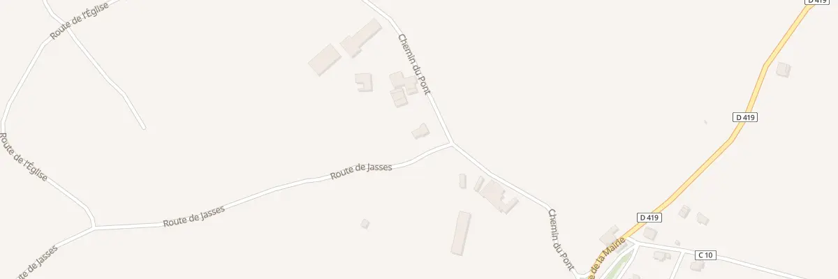 Plan du 2 Rte de Jasses à Ogenne-Camptort