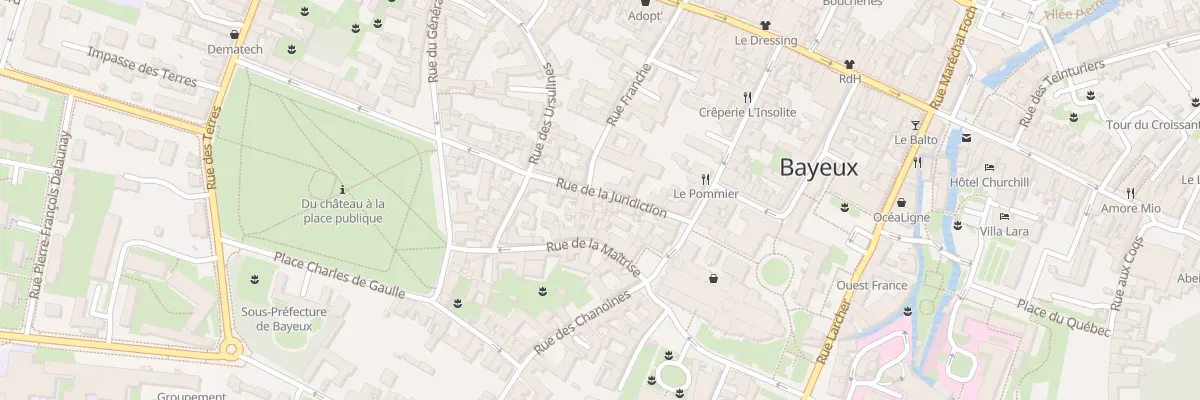 Plan du 21 Rue de la Juridiction à Bayeux