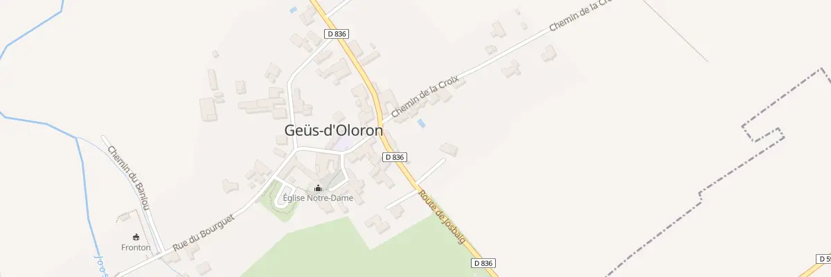 Plan du 4 Che de la Croix à Geüs-d’Oloron