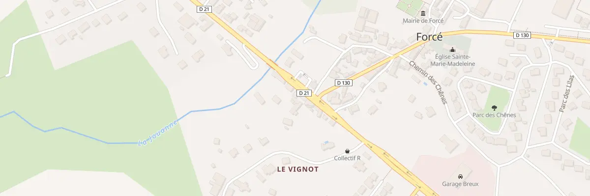 Plan du 9 Route de Tours à Forcé