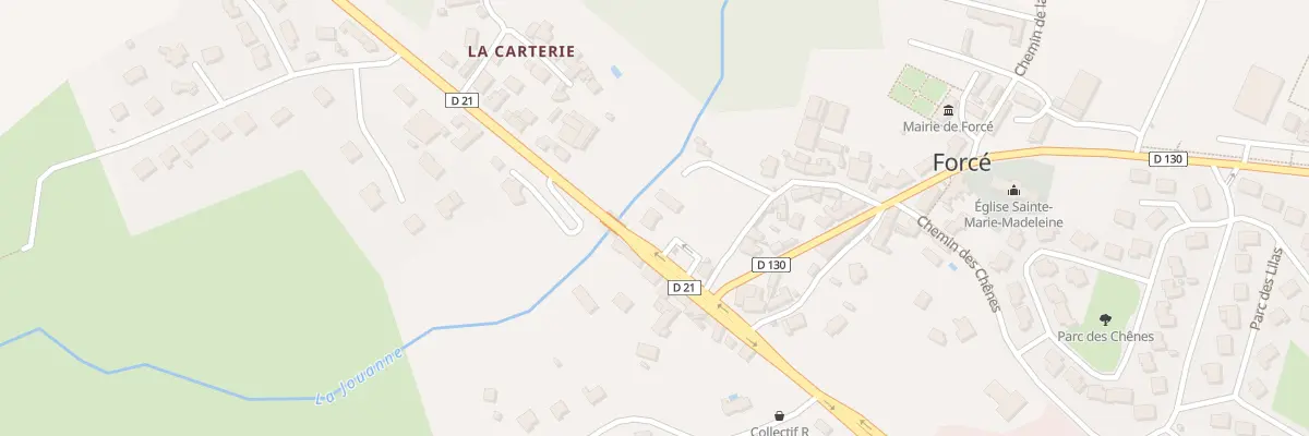 Plan du 6B Route de Tours à Forcé