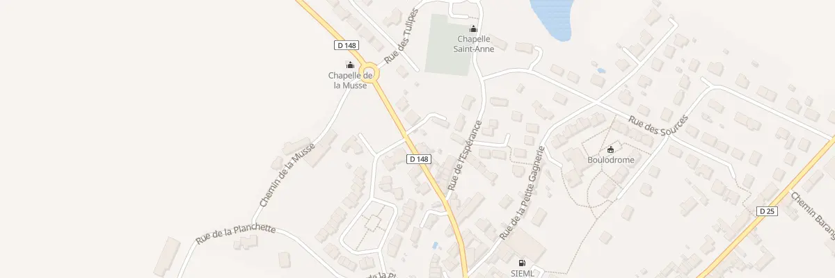 Plan du 24 Rue de la Chapelle à Yzernay
