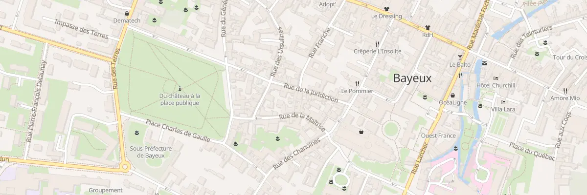Plan du 25 Rue de la Juridiction à Bayeux