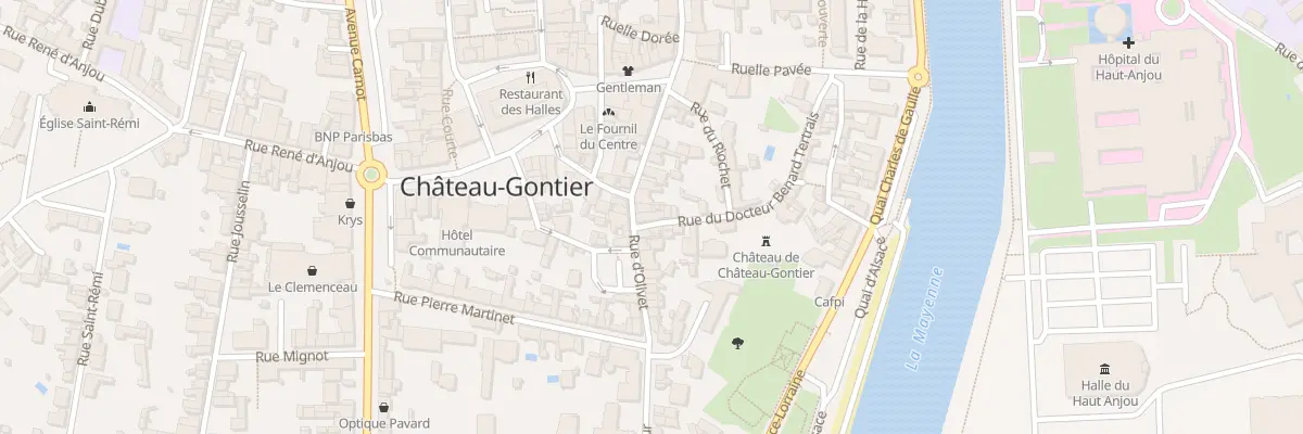 Plan du 14 Rue du Doc Benard Tertrais à Château-Gontier-sur-Mayenne