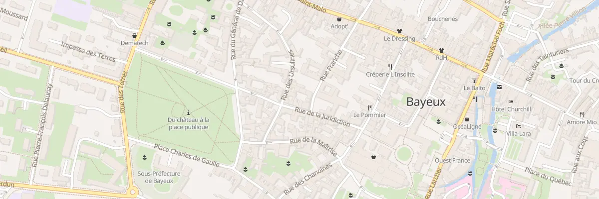 Plan du 24 Rue de la Juridiction à Bayeux