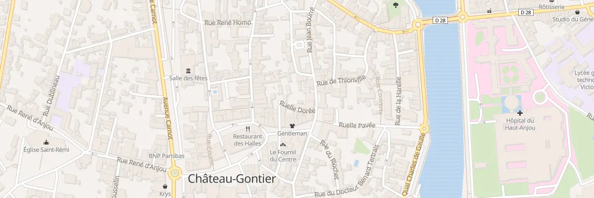 Plan du 34 Rue Jean Bourré à Château-Gontier-sur-Mayenne