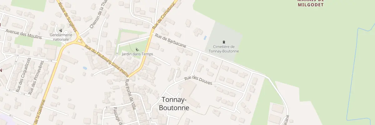 Plan du 1 Rue de la Tourelle à Tonnay-Boutonne