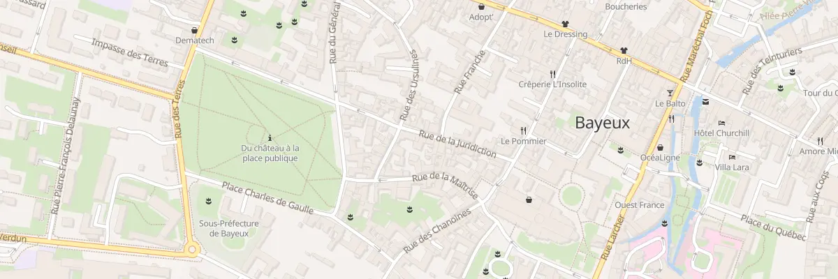 Plan du 33 Rue de la Juridiction à Bayeux