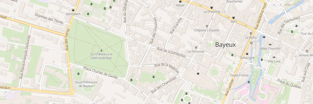 Plan du 31 Rue de la Juridiction à Bayeux