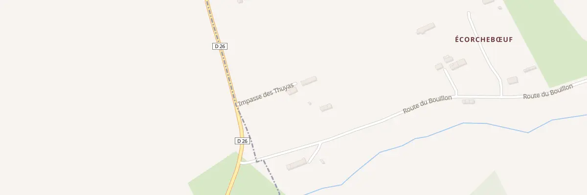 Plan du 5135 Ecorcheboeuf - Lassy à Terres de Druance