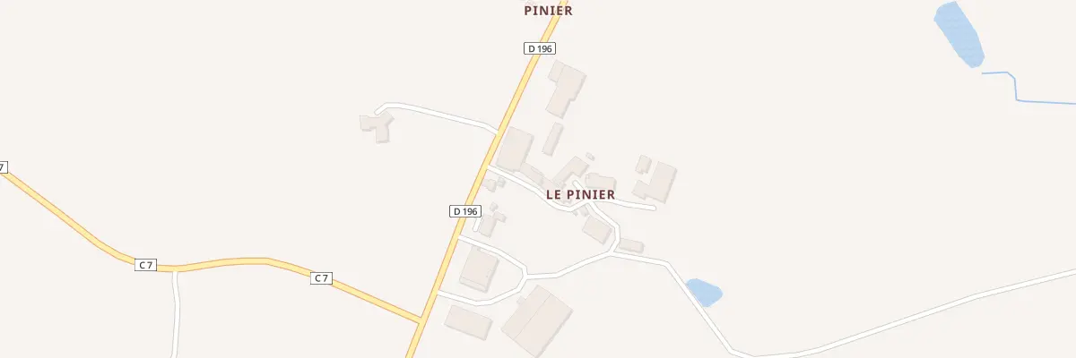 Plan du 5536 Le Pinier à Yzernay
