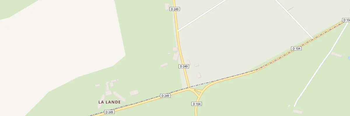 Plan du 2 La Lande à Saint-Georges-Buttavent