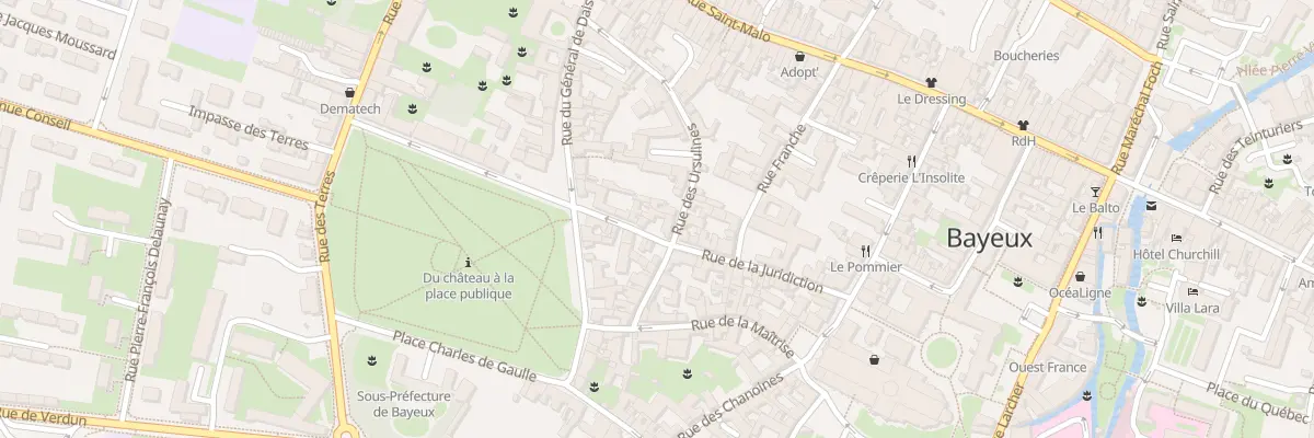 Plan du 32 Rue de la Juridiction à Bayeux