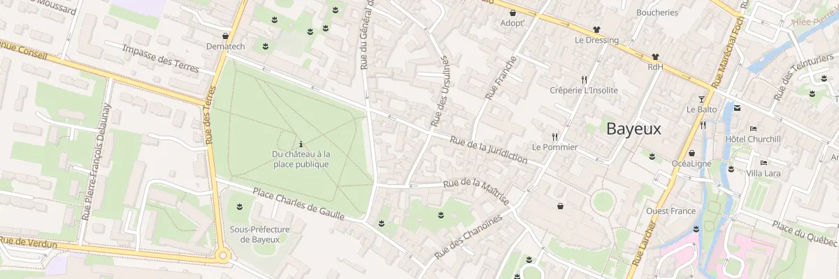 Plan du 37 Rue de la Juridiction à Bayeux