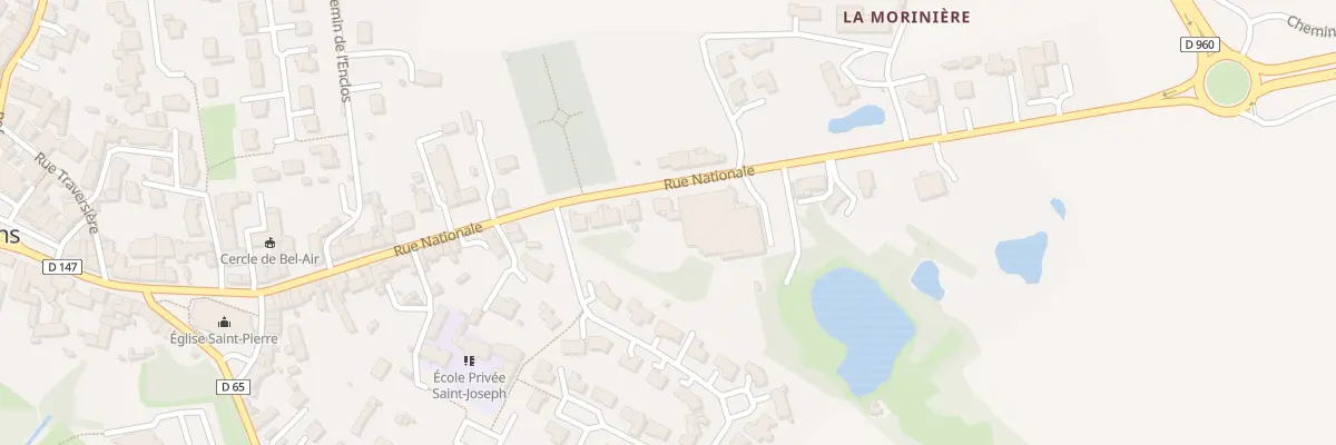 Plan du 58B Rue Nationale à Vezins