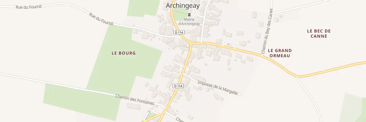 Plan du 2 Imp des Jardins à Archingeay