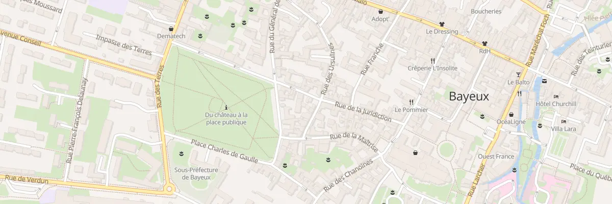 Plan du 39 Rue de la Juridiction à Bayeux