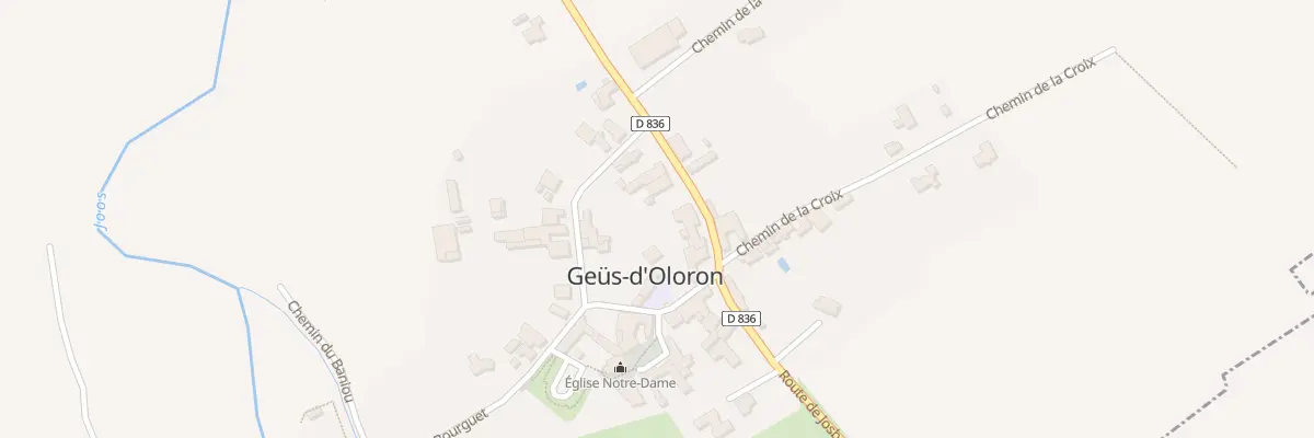 Plan du 14 Rte de Josbaig à Geüs-d’Oloron