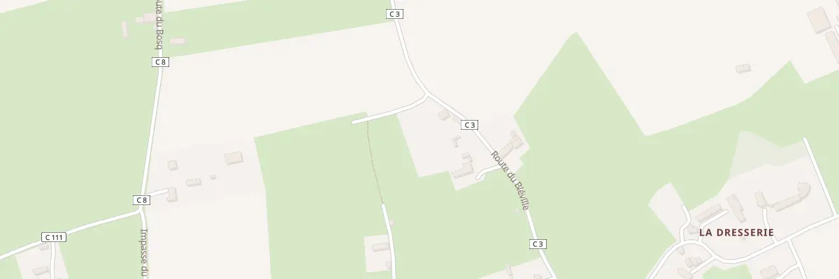 Plan du 708 Rte du Bieville - Anctoville à Aurseulles