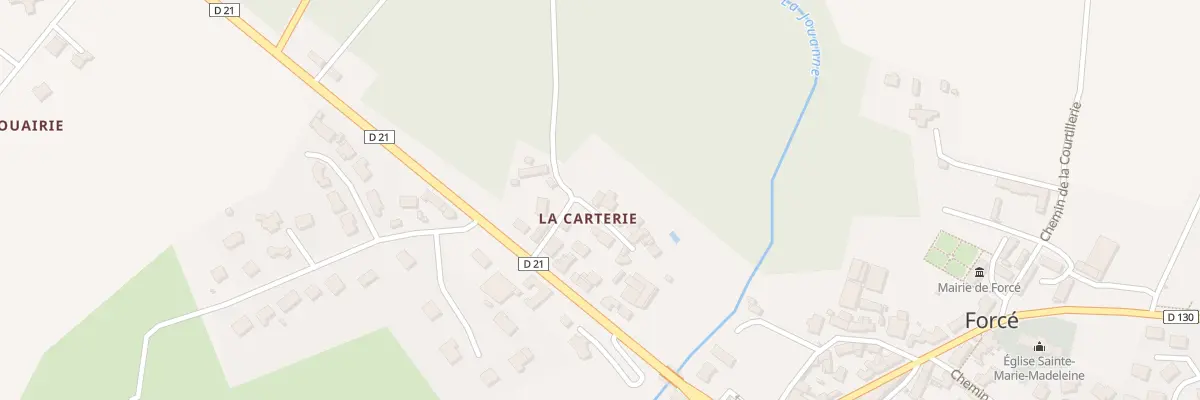 Plan du 9 La Carterie à Forcé