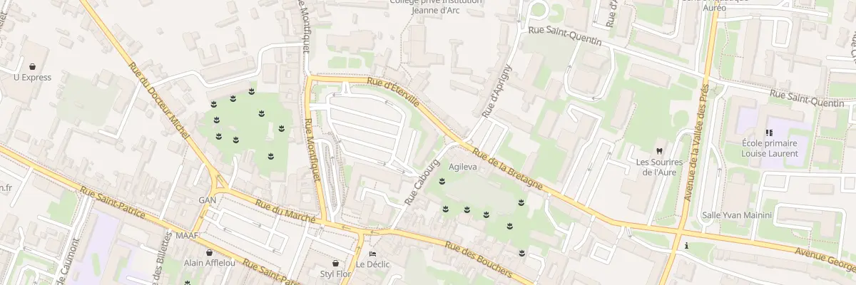 Plan du 7 Rue Cabourg à Bayeux