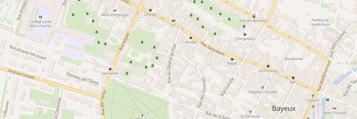 Plan du 15B Rue du Général de Dais à Bayeux