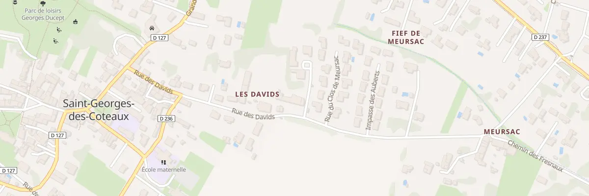 Plan du 25 Rue des Davids à Saint-Georges-des-Coteaux