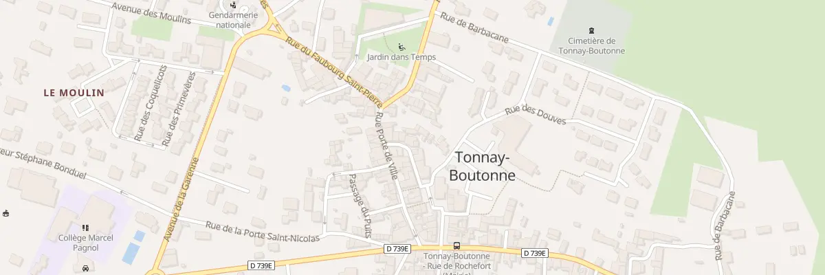 Plan du 8 Rue des Halles à Tonnay-Boutonne