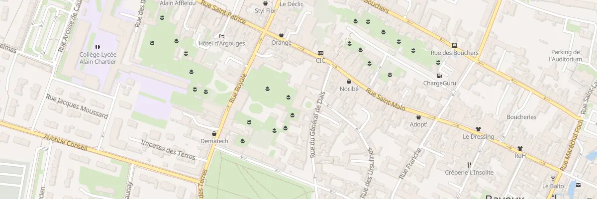Plan du 8 Rue du Général de Dais à Bayeux