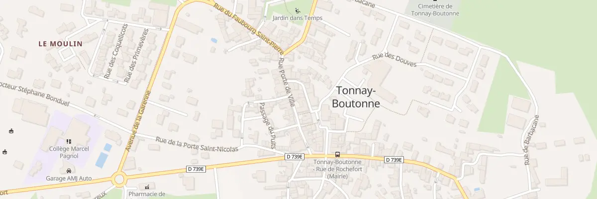 Plan du 5505 Le Bourg Nord Est à Tonnay-Boutonne