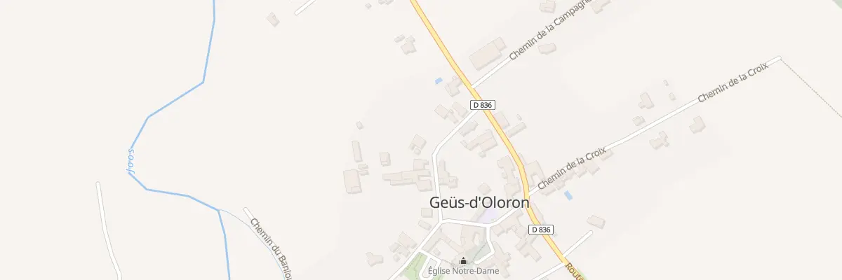 Plan du 9238 Rue de la Carrère à Geüs-d’Oloron