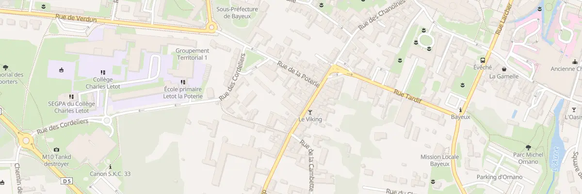 Plan du 14 Rue Saint-Loup à Bayeux