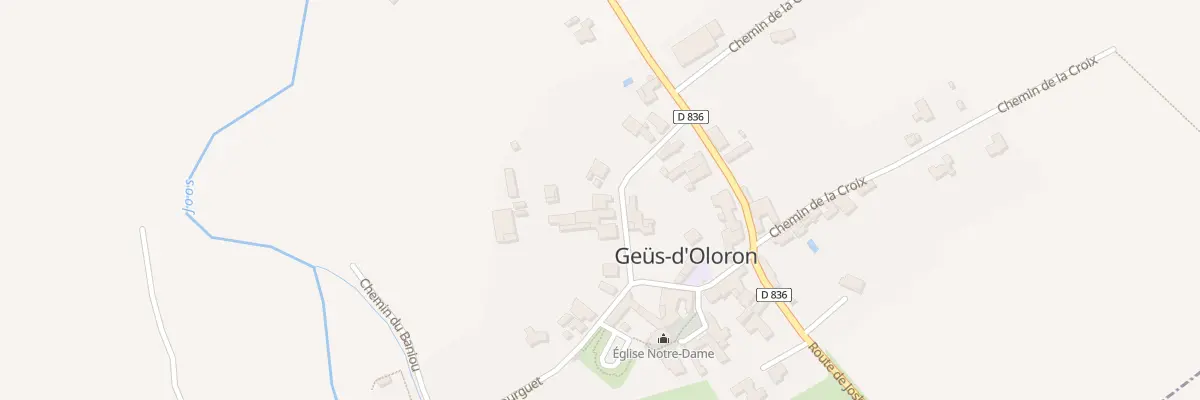 Plan du 10 Rue de la Carrère à Geüs-d’Oloron