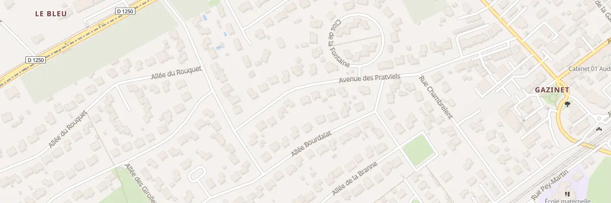 Plan du 10 Av des Pratviels à Cestas