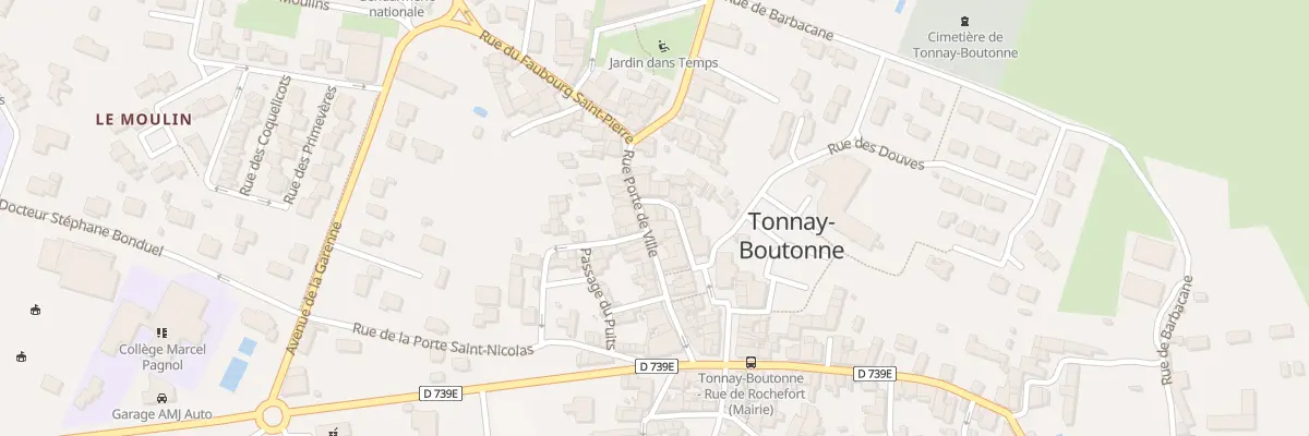 Plan du 16 Rue de la Porte de Ville à Tonnay-Boutonne
