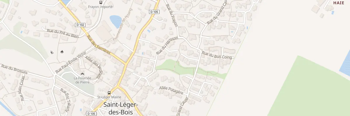 Plan du 2D Rue du Hérisson à Saint-Léger-de-Linières