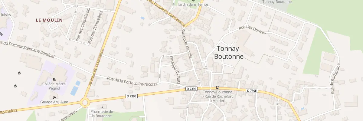 Plan du 17 Rue de la Porte de Ville à Tonnay-Boutonne