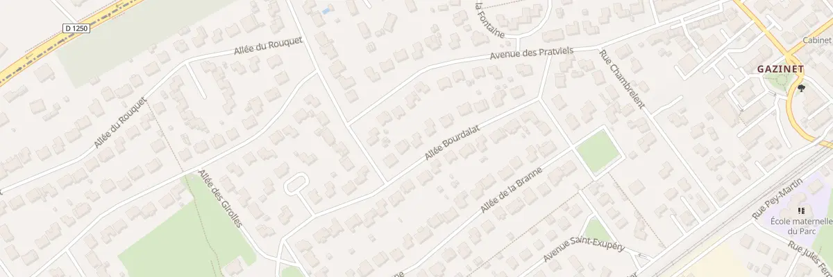 Plan du 13 All du Bourdalat à Cestas