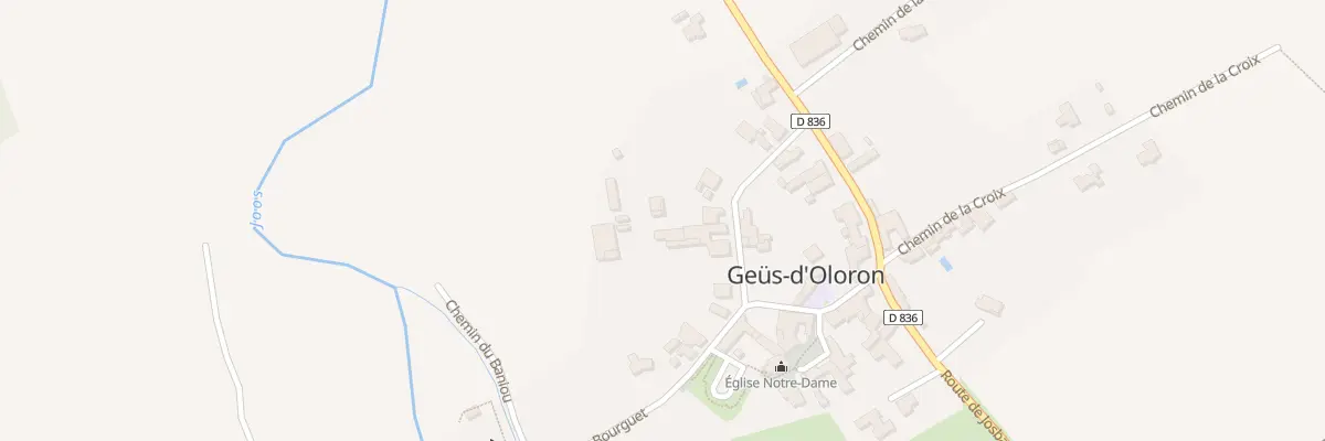 Plan du 96 Rue de la Carrère à Geüs-d’Oloron