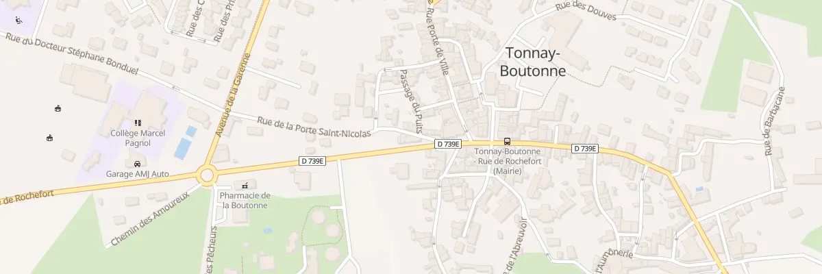 Plan du 2 Rte de Rochefort à Tonnay-Boutonne