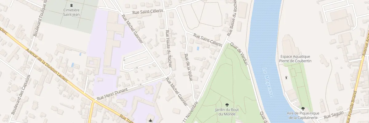 Plan du 29 Rue Haute du Rocher à Château-Gontier-sur-Mayenne
