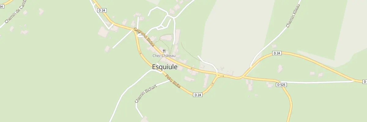 Plan du 14 Gagneko Bidia à Esquiule